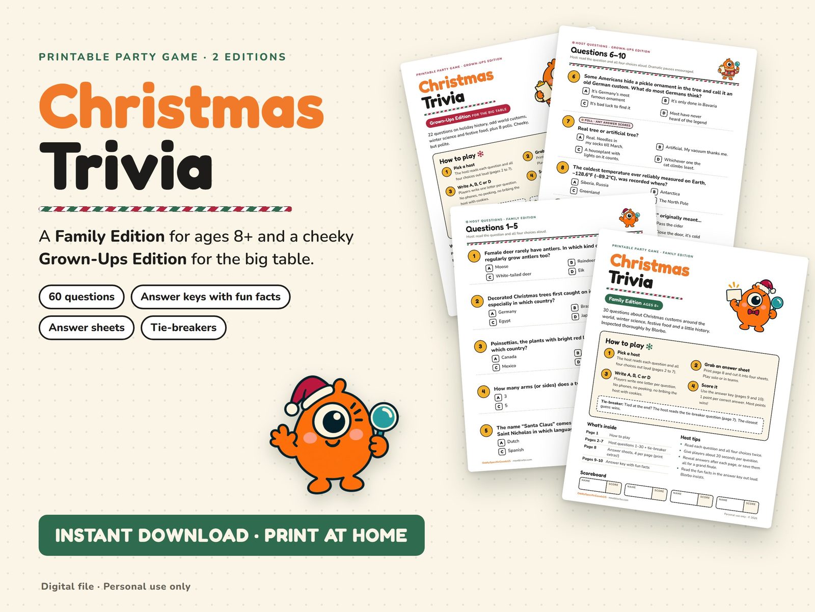 Christmas Trivia (Family + Grown-Ups): hero